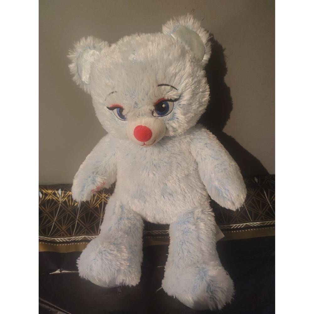 Build-A-Bear Disney Frozen Elsa Inspired Bear Light Blue Sparkle Plush Toy